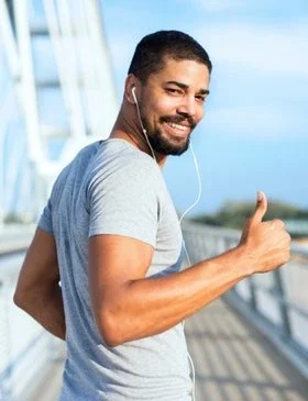 man-showing-positive-mood-after-depression-treatment