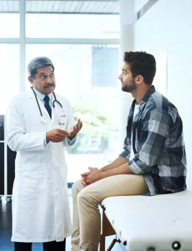 Board-certified psychiatrist consulting with patient in Ann Arbor, MI – Precision Psychiatry